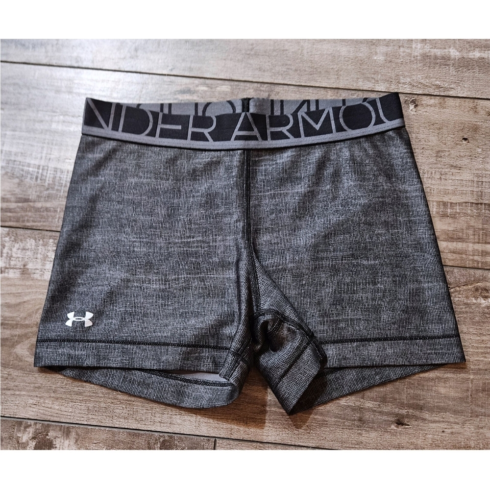 UNDER ARMOUR Gray Spandex Shorts Size Small